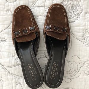 Coach Suede Slip on shoes